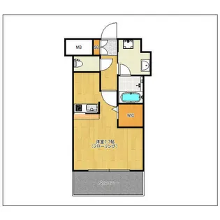 エンクレストベイ天神東II【11階】の間取り
