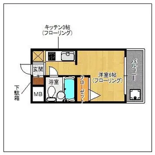 メゾン・ド・エソール【804号室】の間取り