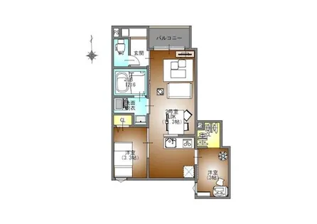 REGALEST六番町【3階】の間取り
