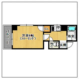 ロイヤルコープ博多【201号室】の間取り