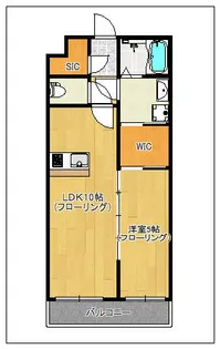 コンフォート フサ【4階】の間取り