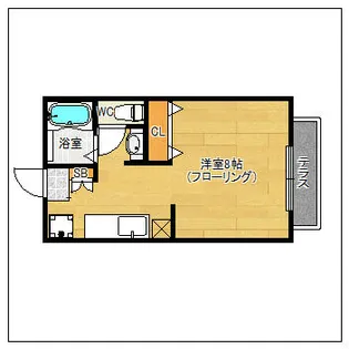 プラネット吉塚【101号室】の間取り
