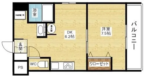 第18関根マンション【8階】の間取り