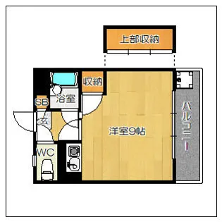 カーサ筥松【206号室】の間取り