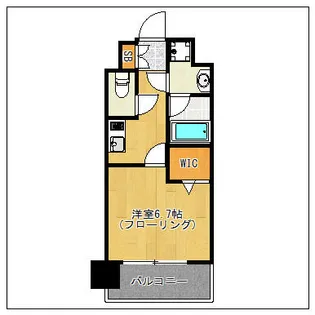 エンクレスト博多LIBERTY【14階】の間取り