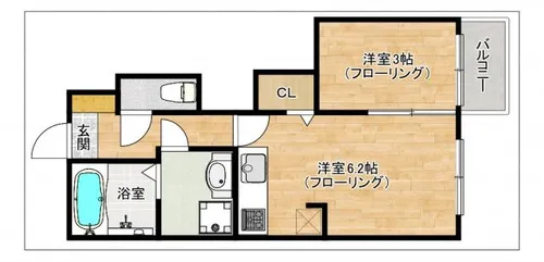 Kag.R九産大前【1階】の間取り