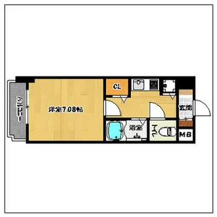 ライオンズマンション西新オレンジ通り【3階】の間取り