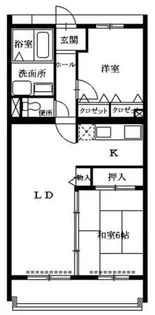 ディーズコート【401号室】の間取り