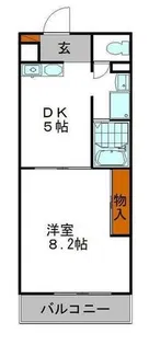 パークサイド姫路【403号室】の間取り