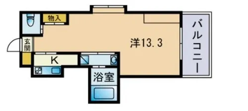 Grand E’terna福岡天神橋【1512号室】の間取り