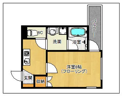 ビバリーヒルズ二日市北【2階】の間取り