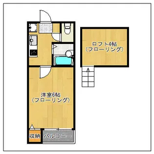 ベルチャーズ吉塚【1階】の間取り