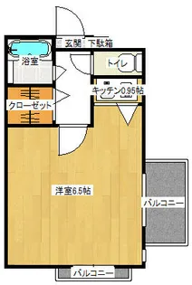 朝日プラザ博多VIII【1005号室】の間取り
