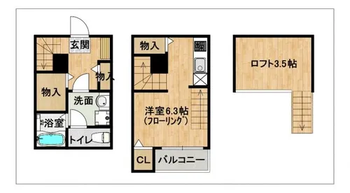 ACERO【106号室】の間取り