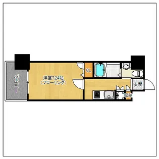 サヴォイ ザ・パームストリート【12階】の間取り