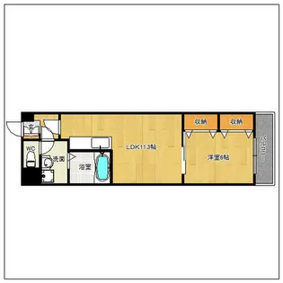 リバティエアコート【306号室】の間取り