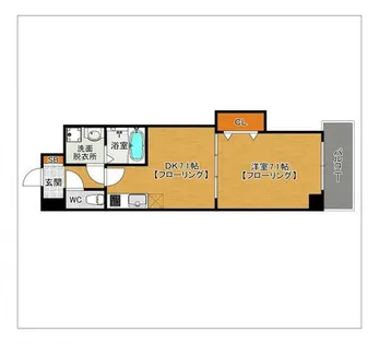 ペリカンハウス福重【3階】の間取り