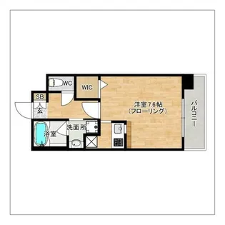 エンクレスト県庁前【1208号室】の間取り