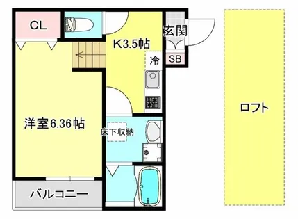 F+style若江本町1号館【2階】の間取り