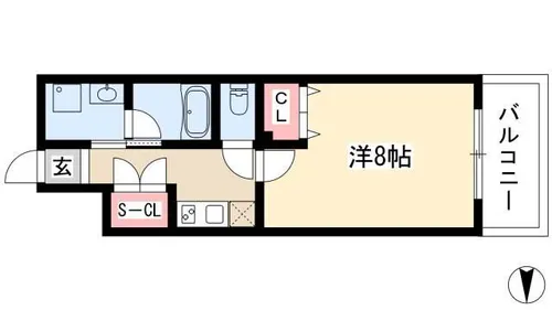 プロシード金山3【10階】の間取り