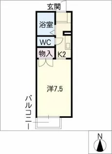 ハイツ昴【1階】の間取り