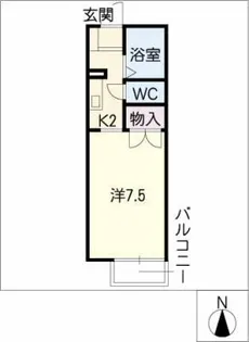 ハイツ昴【2階】の間取り