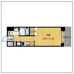 ダイナコートエスタディオレシェンテ【9階】の間取り