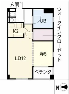セントレイクセレブ大曽根【2階】の間取り