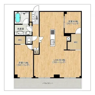 ザ・パークハウス福岡タワーズEAST【25階】の間取り