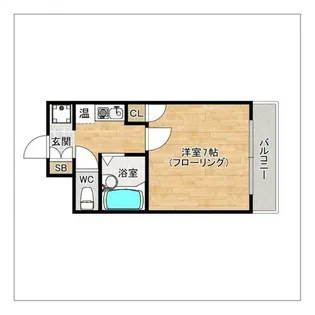 パンルネックスクリスタル箱崎【605号室】の間取り