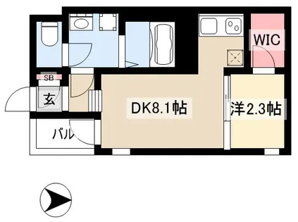 ハーモニーテラス野田Ⅱ【302号室】の間取り