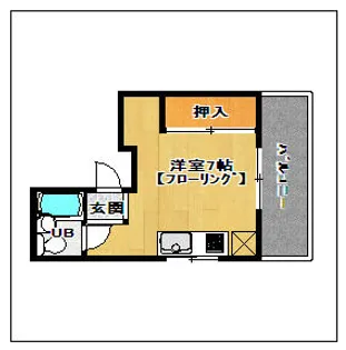 貴島ビル【301号室】の間取り