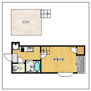 タウンコート井尻【203号室】の間取り