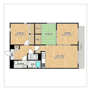 第2小林ビル【3階】の間取り