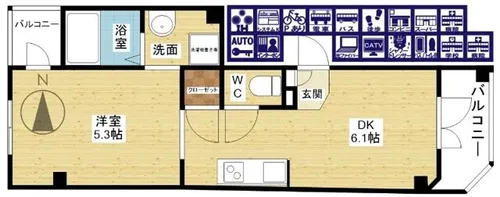 ミックコート東三国【3階】の間取り