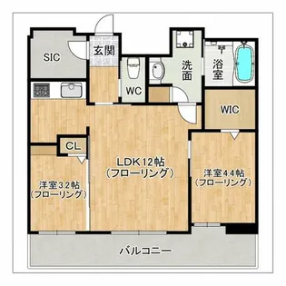 エンクレスト博多駅南FIT【12階】の間取り