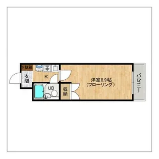 ジュネスドミール【510号室】の間取り
