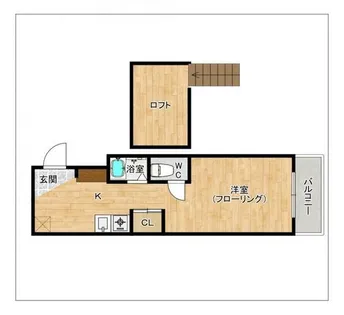 レジデンスアイ【203号室】の間取り