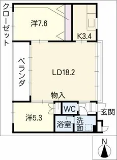 flats【2階】の間取り