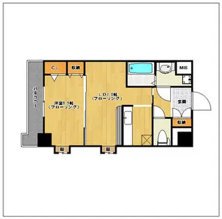 HF福岡レジデンスEAST【412号室】の間取り