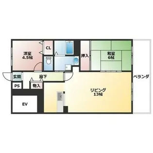 ハピネス北条【3階】の間取り