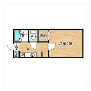 フローレス唐原【105号室】の間取り