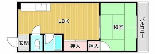 大阪府大阪市住吉区長居4丁目【マンション】の間取り