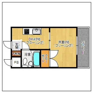 ユートピアハイツ平尾【3階】の間取り