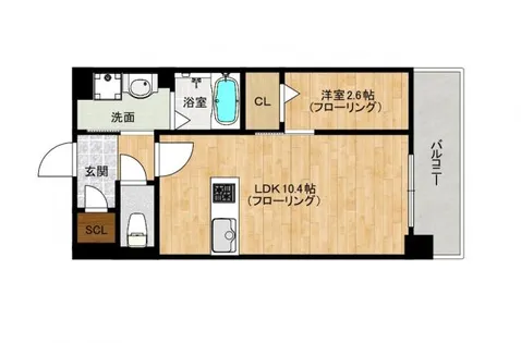 アビターレ博多【6階】の間取り