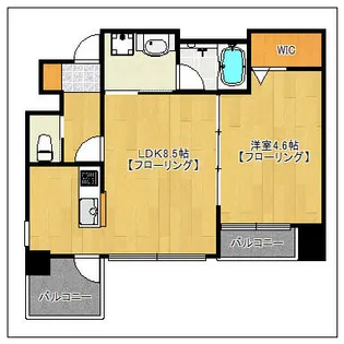 プリュネル荒江【503号室】の間取り