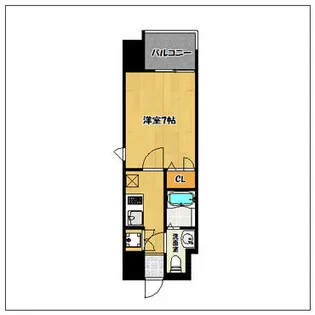 1Kの間取り画像