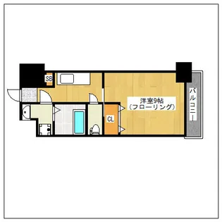 ロイヤル博多駅前【810号室】の間取り