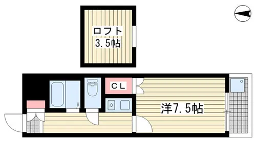 三木ハウス【2階】の間取り