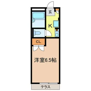 レオパレス滝谷【1階】の間取り